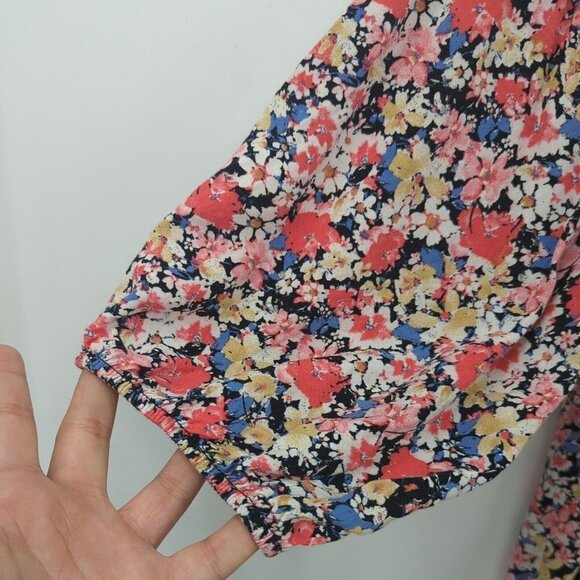 TERRA & SKY Smocked Floral Off The Shoulder 3/4 Sleeve Dress - Picture 4 of 8